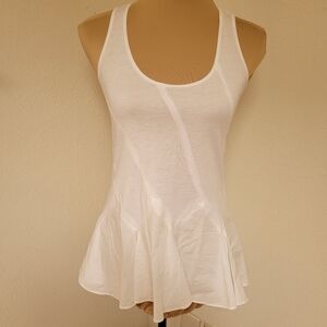 Derek Lam White Sleeveless Women's Top with Peplum